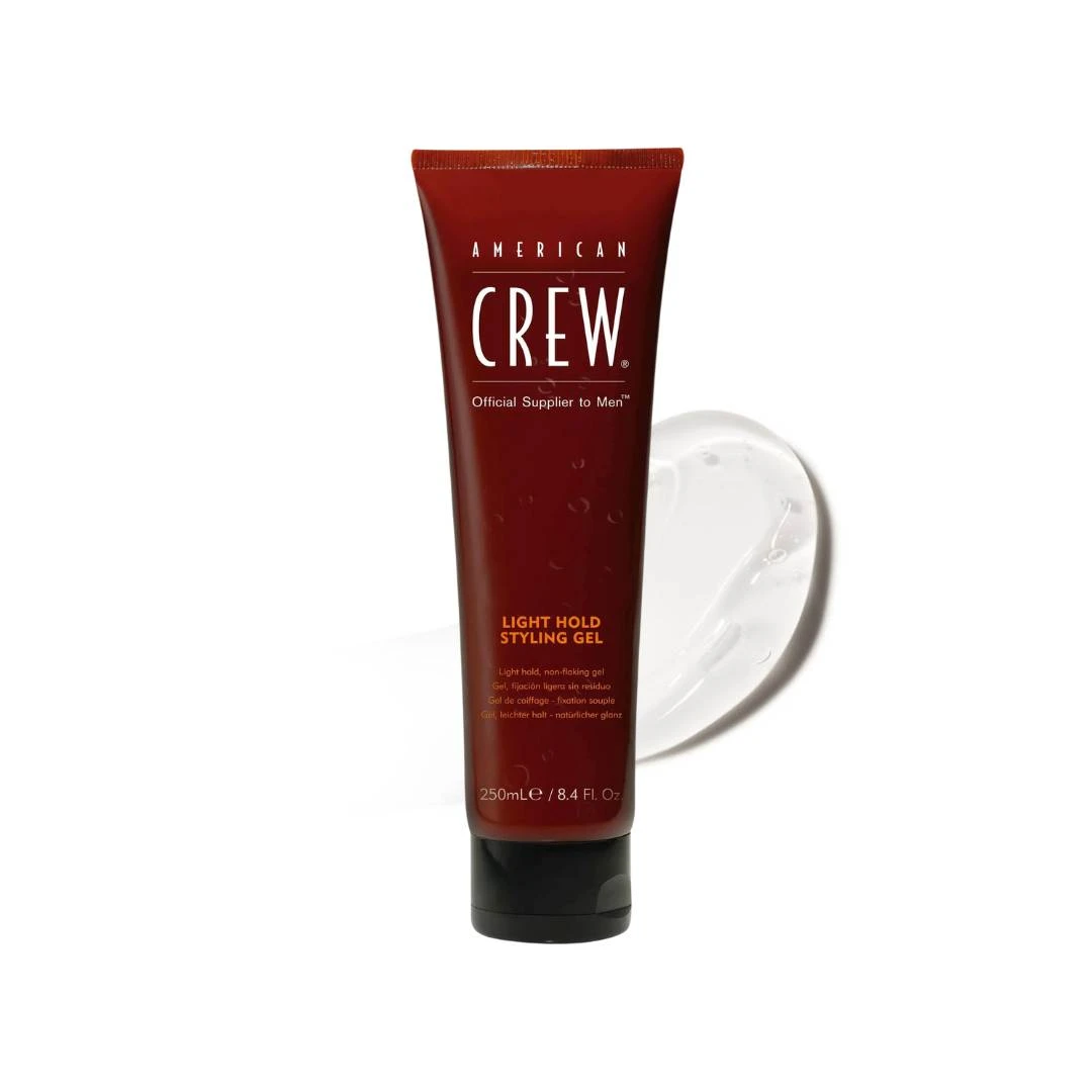 American CREW Light Hold Styling Gel Formula Bez Stvaranja Ljuspica 250 mL