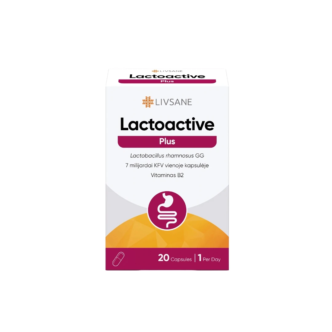 LIVSANE Lactoactive Plus sa Vitaminom B2 10 Kapsula