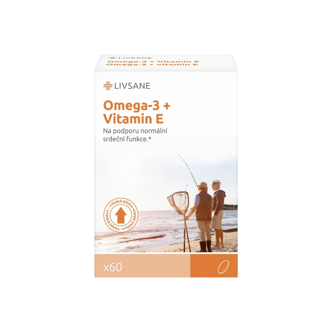 LIVSANE Omega 3 + Vitamin E 60 Kapsula