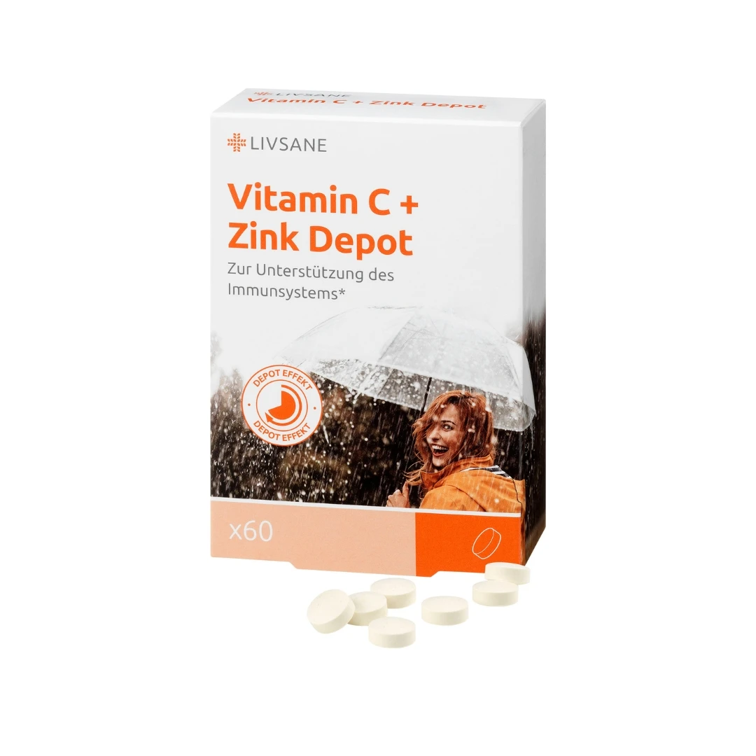 LIVSANE Vitamin C+ Zink Depot 60 Tableta