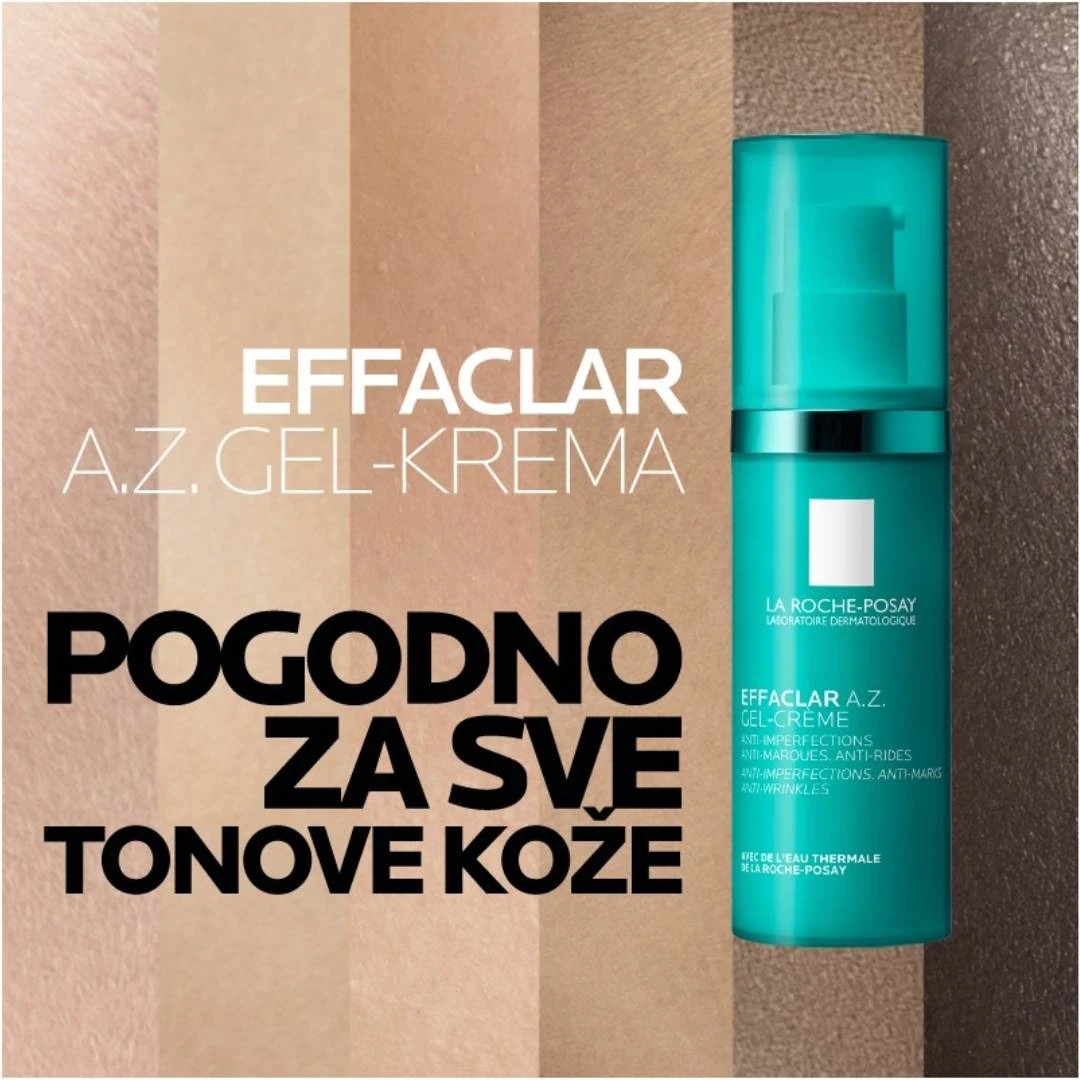 LRP EFFACLAR A.Z. Lagani Dnevni Hidratantni Gel Krem za Problematičnu Kožu 40 mL