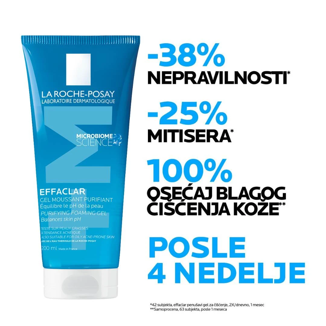 La Roche-Posay PROMO EFFACLAR DUO+M Krema 40 mL i EFFACLAR Gel za Umivanje i Čišćenje 200 mL