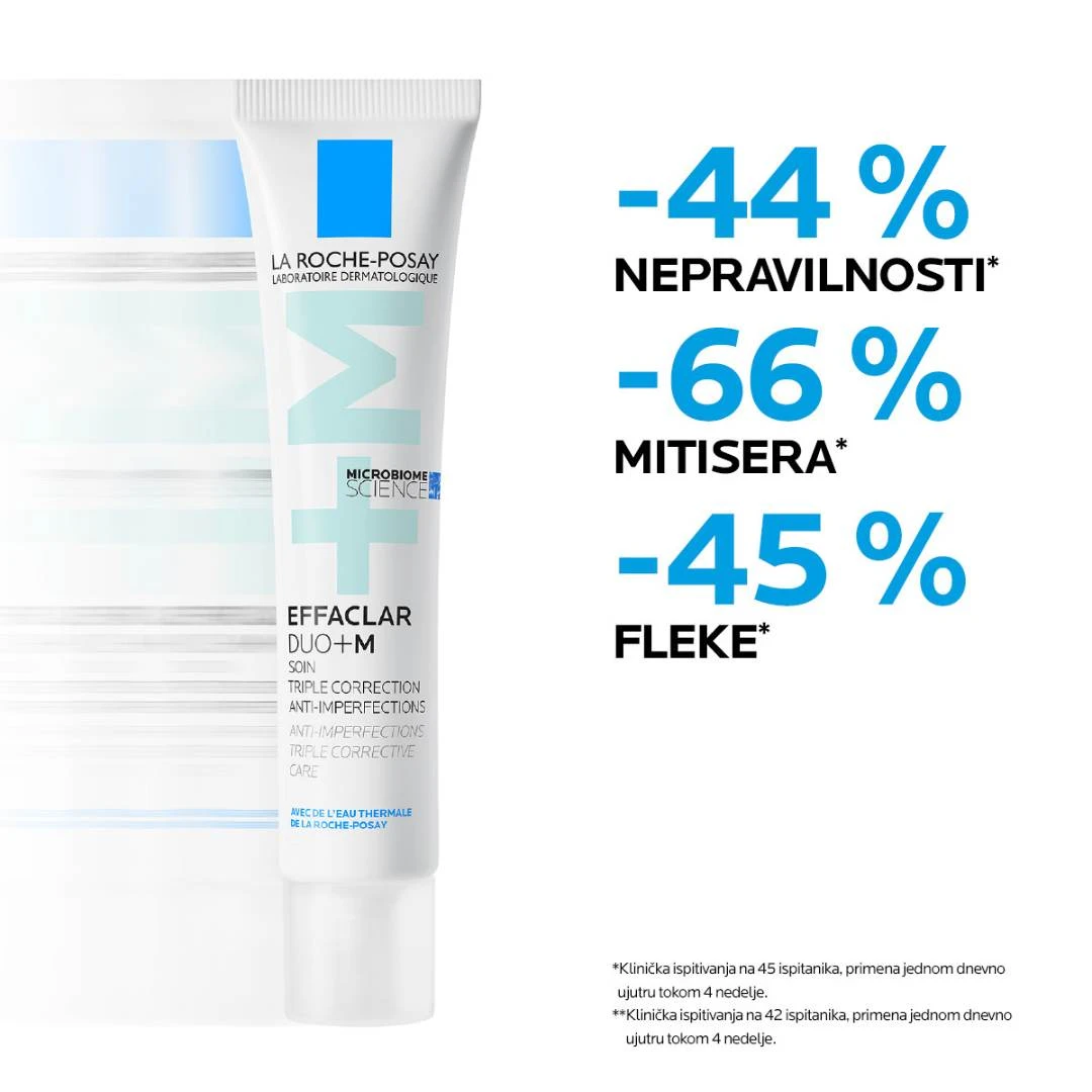 La Roche-Posay PROMO EFFACLAR DUO+M Krema 40 mL i EFFACLAR Gel za Umivanje i Čišćenje 200 mL