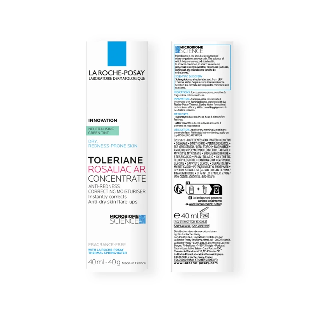 La Roche Posay TOLERIANE ROSALIAC AR CONCENTRATE Korektivna Nega za Ublažavanje Crvenila sa Zelenim Pigmentom 40 mL