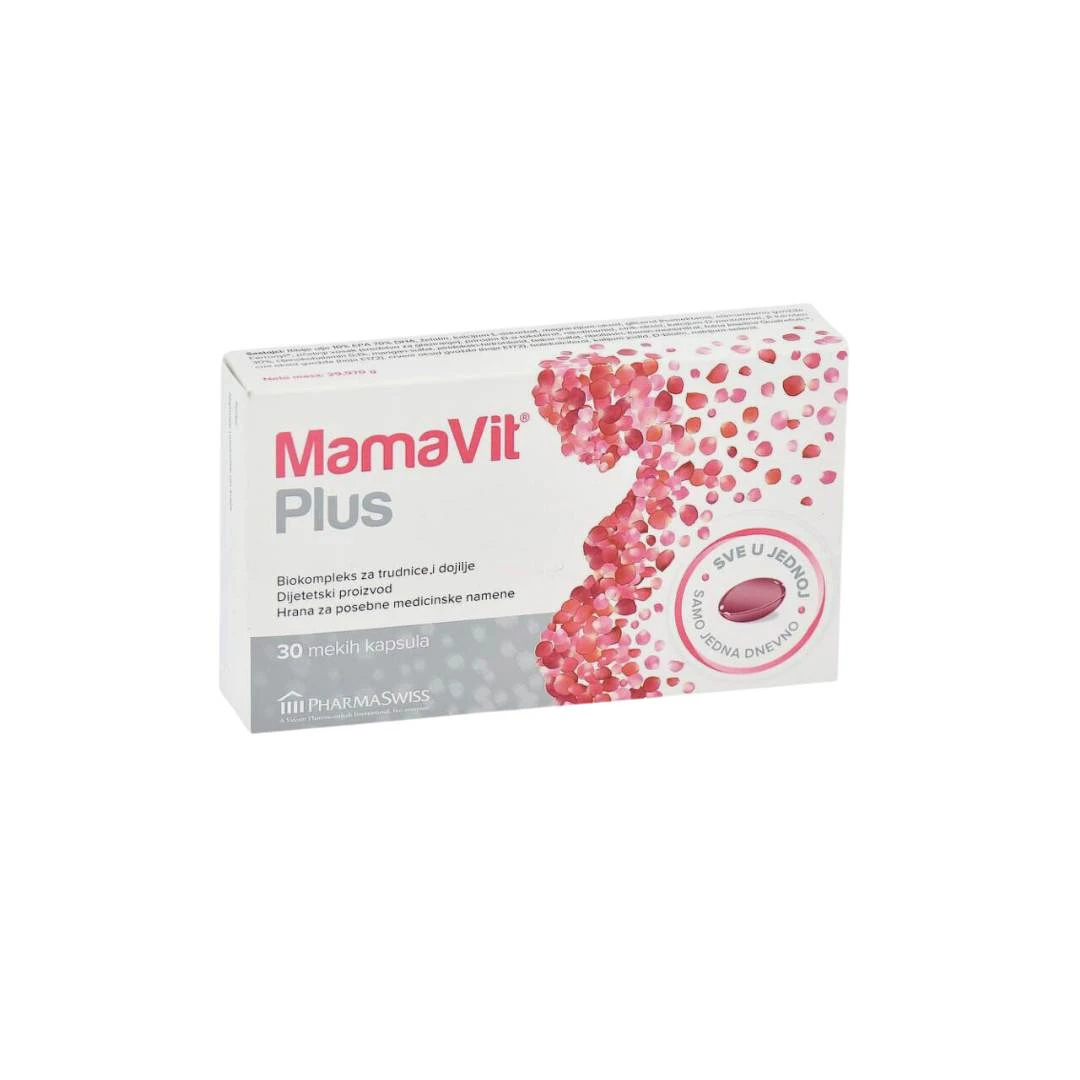 MamaVit Plus Meke Kapsule za Trudnice i Dojilje 30 Kapsula