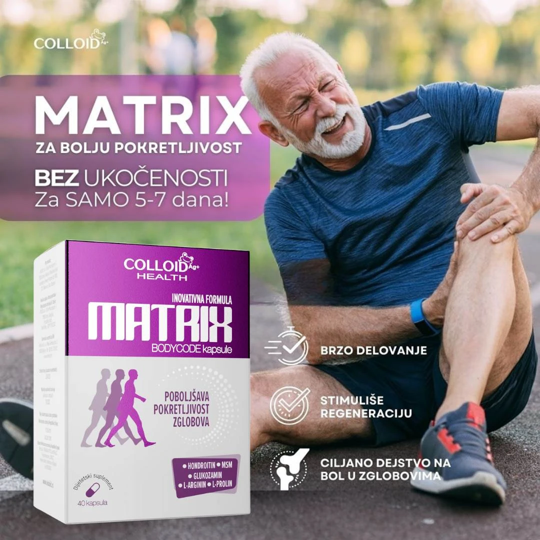 MATRIX Bodycode 40 Kapsula za Pokretljivost Zglobova; Glukozamin, MSM, Hondroitin