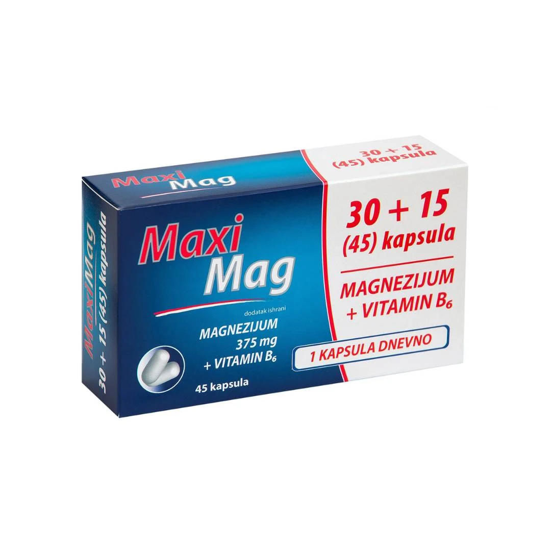 Dr. Theiss Maxi Mag 375 mg 45 Kapsula (15 GRATIS)