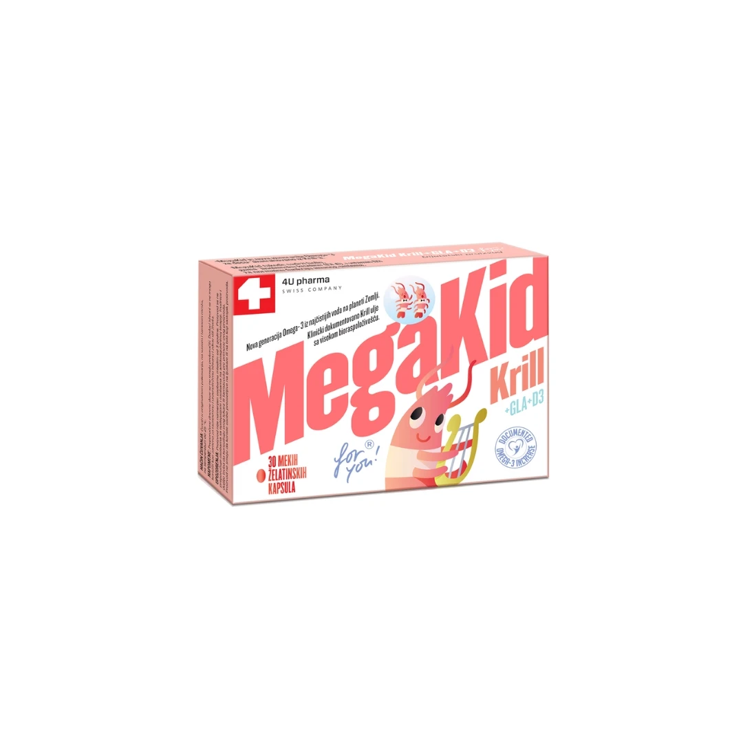 MegaKid Krill GLA+D3 30 Mekih Kapsula