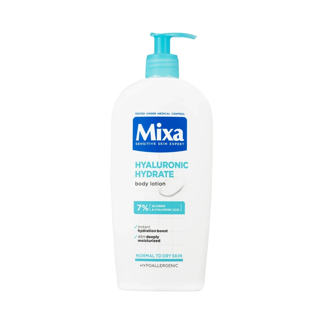 MIXA Hyaluronic Hydrate Intenzivno Hidratantni Losion za Telo za Normalnu do Suvu Kožu 400 mL