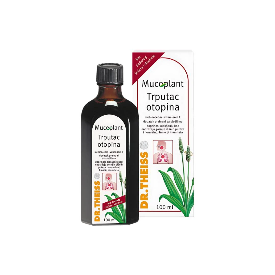 Dr. Theiss Mucoplant Sirup sa Bokvicom, Ehinaceom i Vitaminom C 100 mL