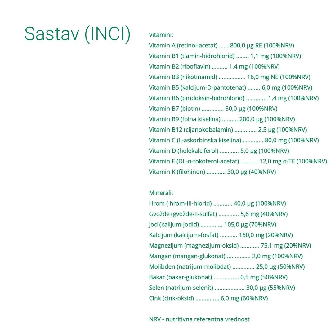 ESI Multicomplex Uomo Multivitamini za Muškarce 30 Tableta