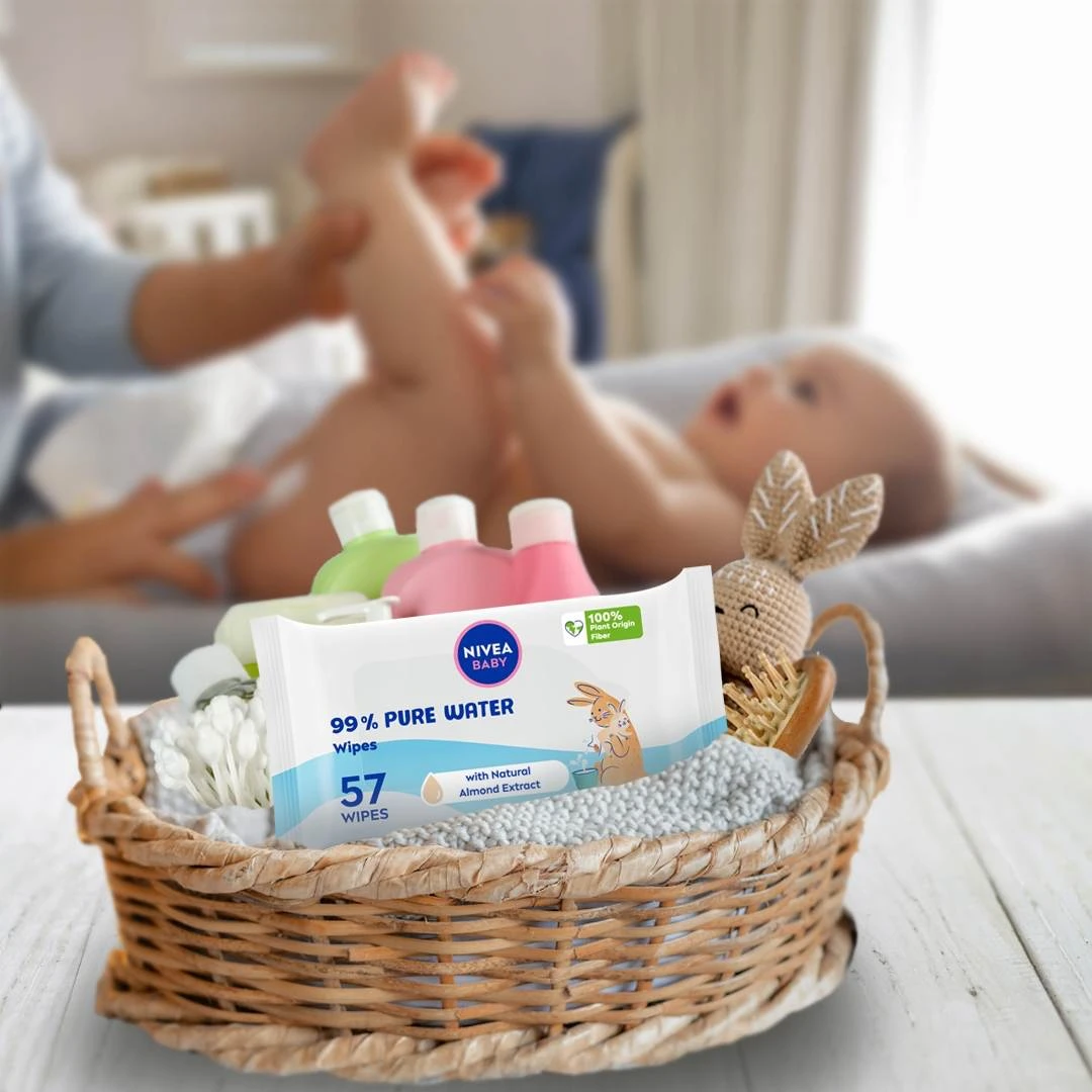 NIVEA Baby Pure Water Vlažne Maramice za Bebe i Decu 57 Komada