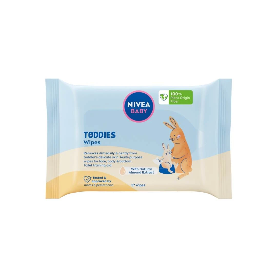 NIVEA Baby TODDIES Biorazgradive Vlažne Maramice 57 Komada