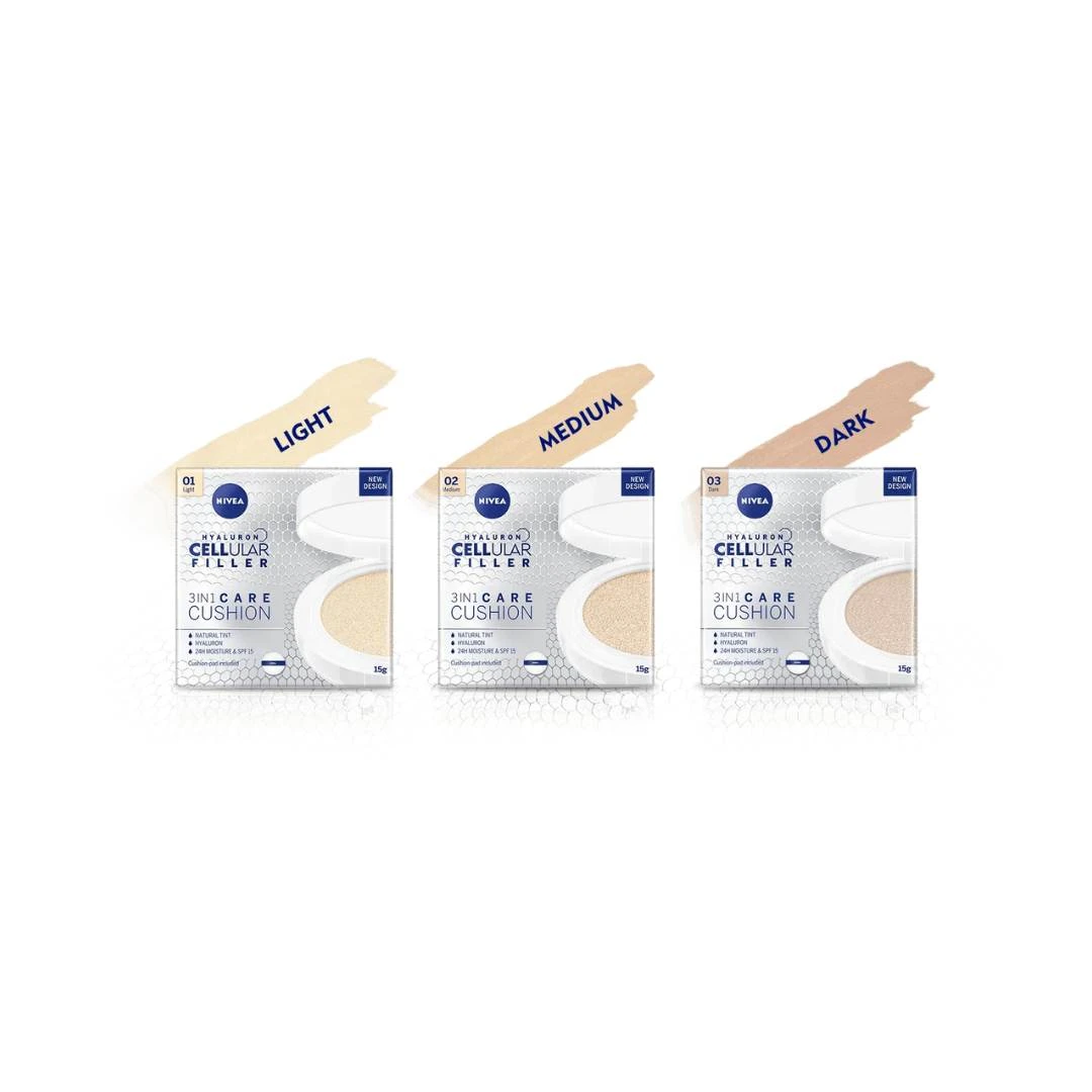 NIVEA CELLULAR Filler 3u1 Cushion za Negu Lica Medium 15 g