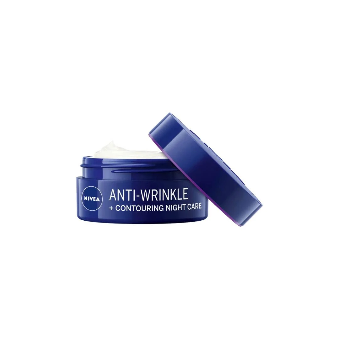 NIVEA Anti-Wrinkle Contouring Noćna Krema Protiv Bora Za Poboljšanje Kontura Lica 65+ 50 mL