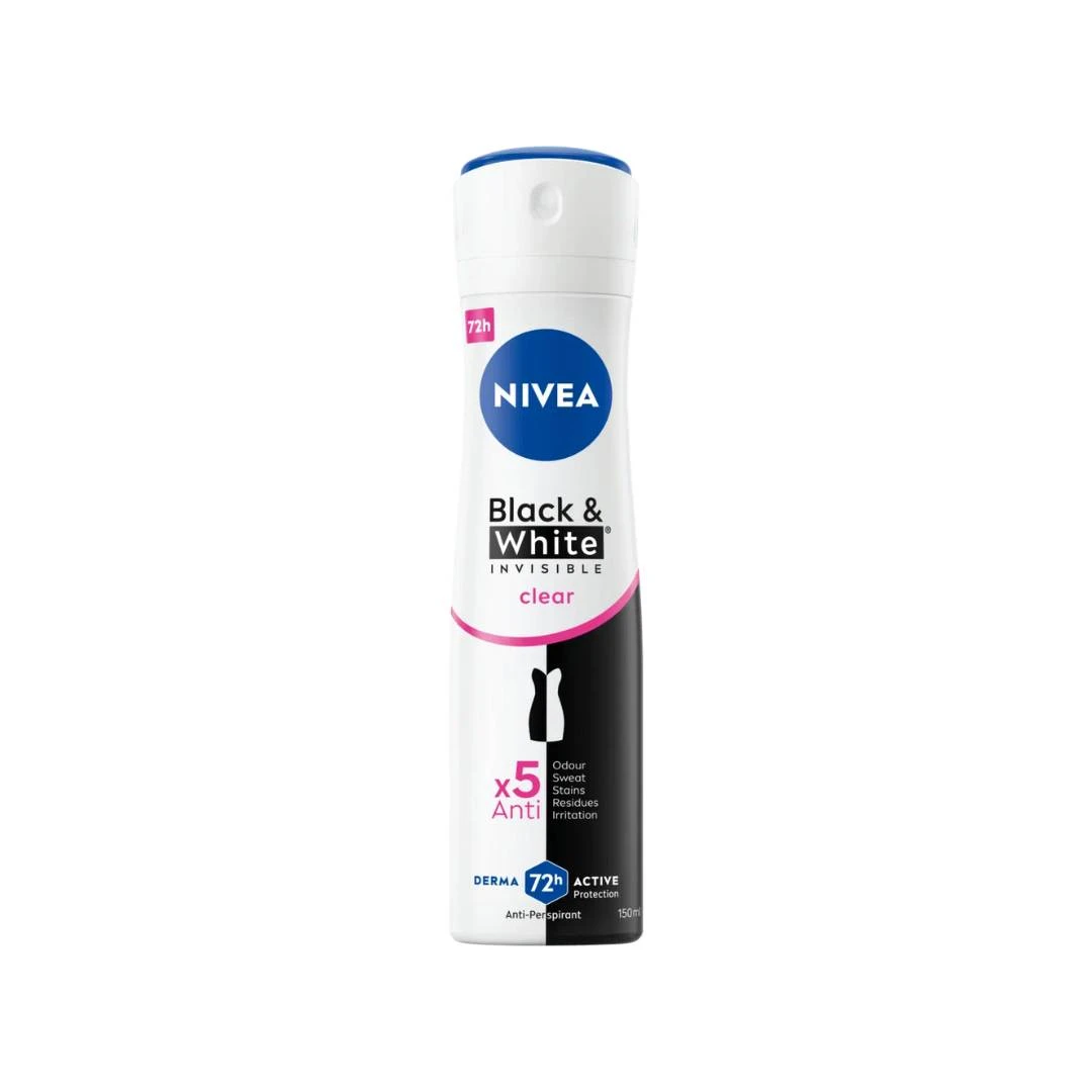 NIVEA Deo Sprej Black&White INVISIBLE Antiperspirant  150 mL