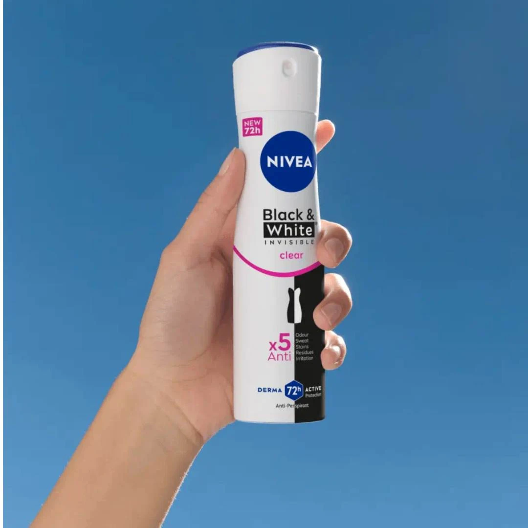 NIVEA Deo Sprej Black&White INVISIBLE Antiperspirant  150 mL