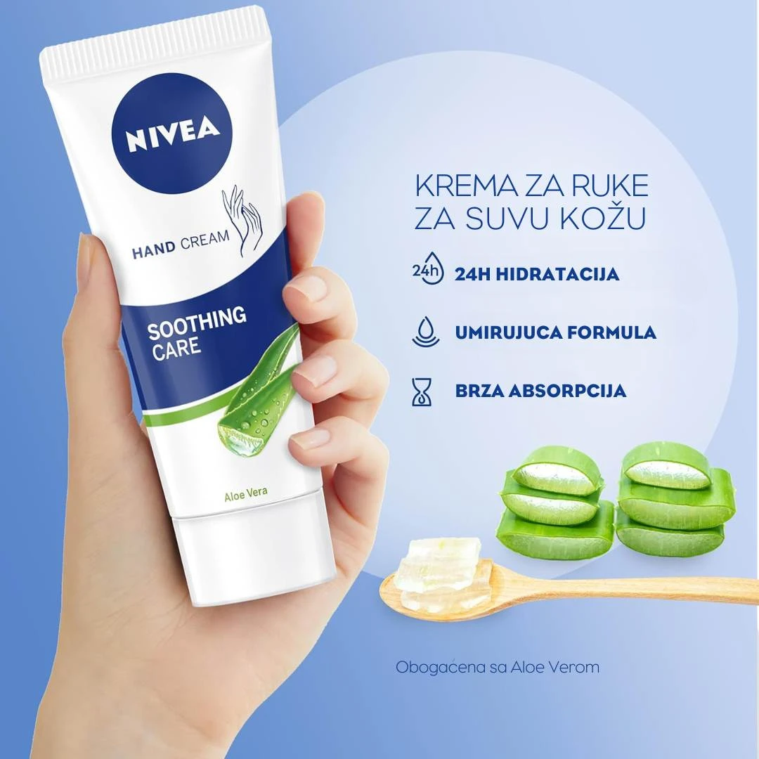 NIVEA Krema za Ruke sa Alojom i Jajobom 75 mL