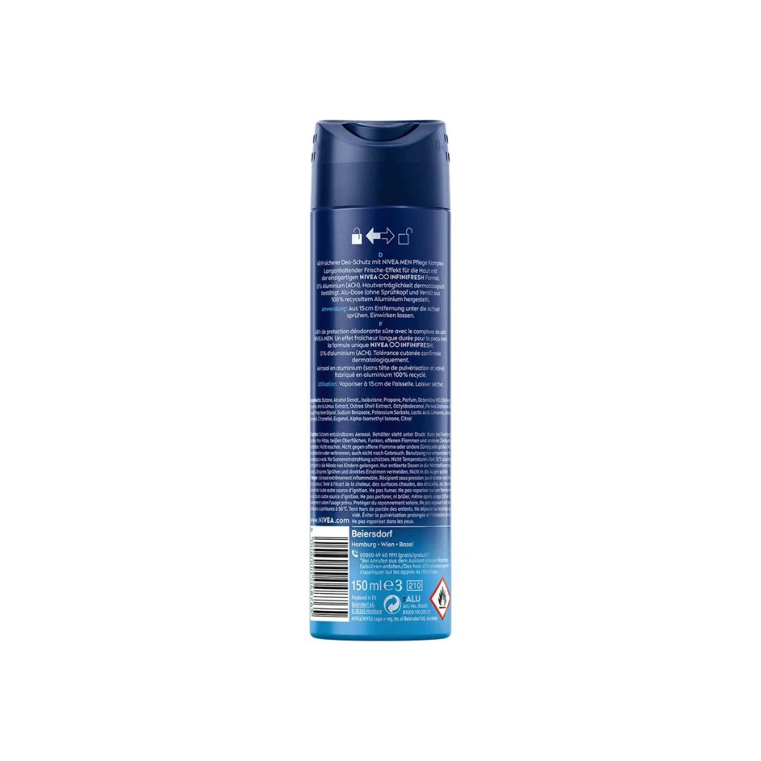 NIVEA MEN Deo Sprej Fresh Active Dezodorans 150 mL