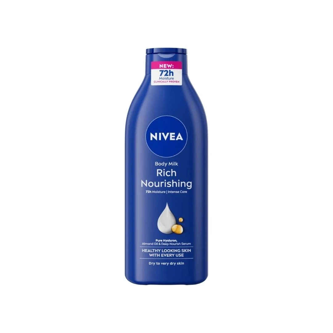 NIVEA Hranljivo Mleko za Negu Tela Rich Nourishing  za Intenzivnu Hidrataciju 400 mL