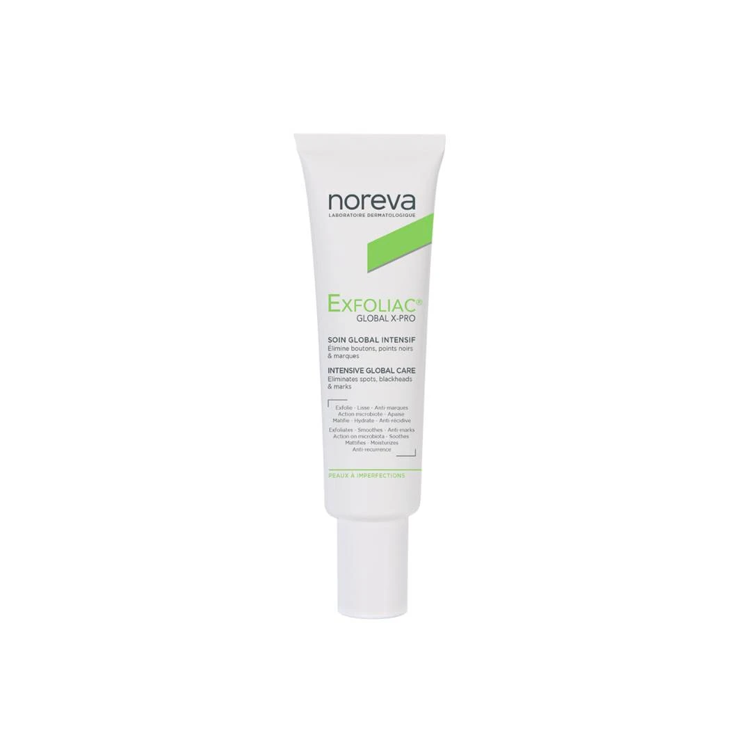 noreva EXFOLIAC® Global X-PRO Intenzivna Nega 30 mL; Anke; Bubuljice; Masna Koža