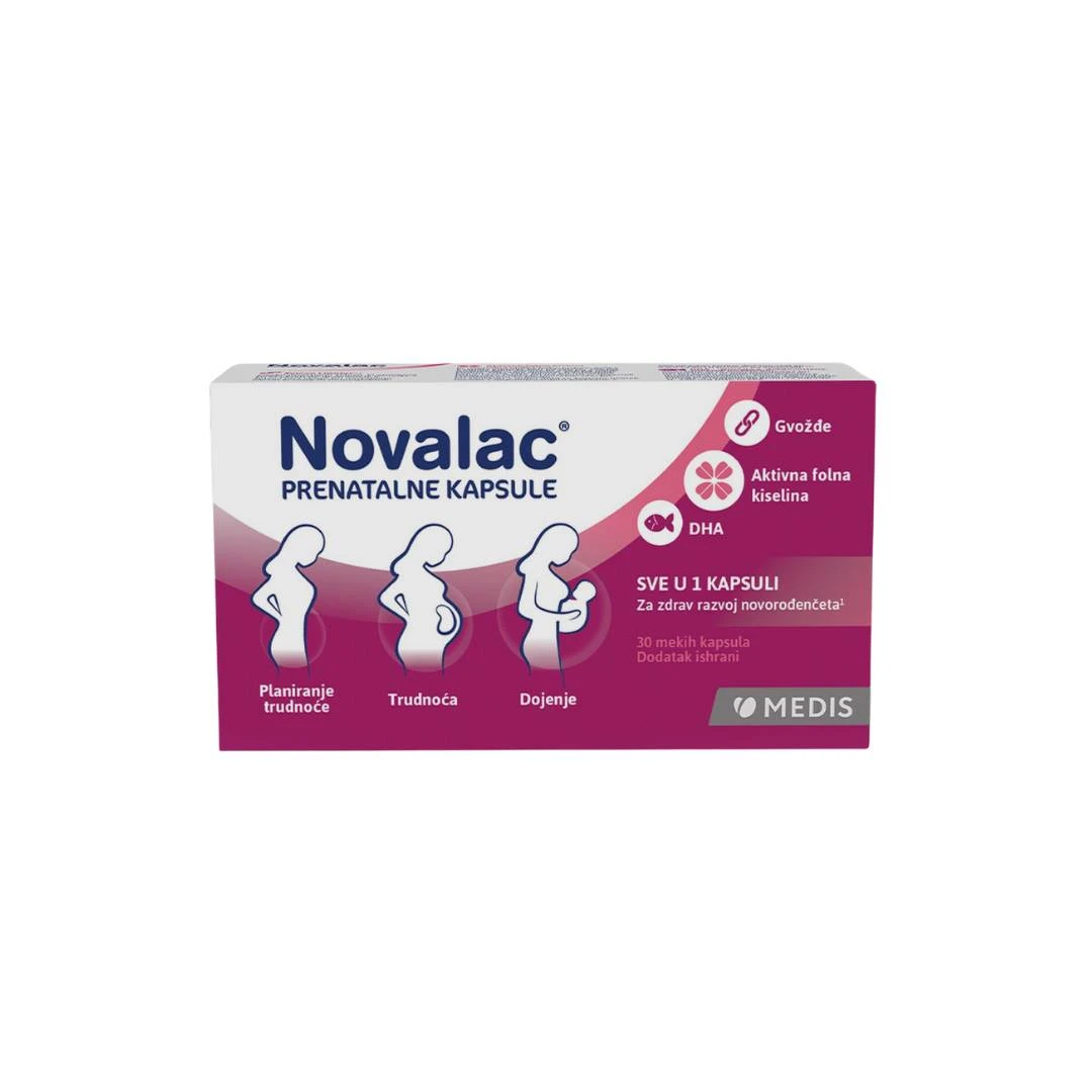 Novalac® Prenatal 30 Kapsula Vitamini za Trudnice i Dojilje