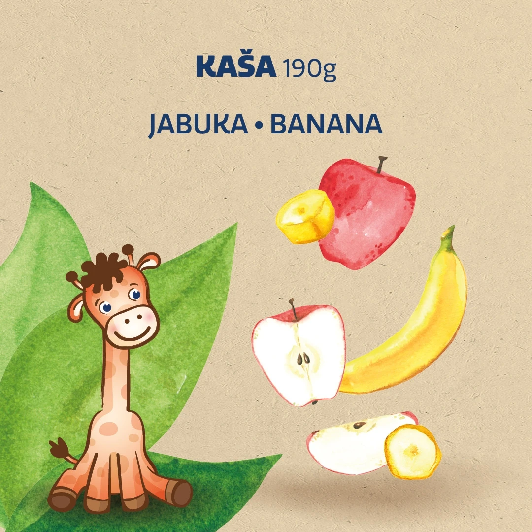 Nutrino ORGANIC Kašica Pire od Voća-Banana i Jabuka 190 g