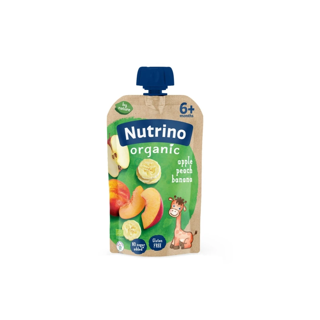 Nutrino ORGANIC Voćni Pire-Jabuka, Breskva i Banana 100 g