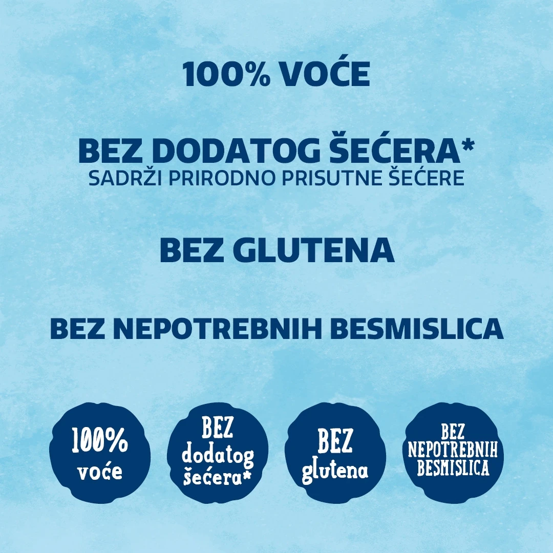 Nutrino Voćni Pire–Jabuka, Kruška i Breskva 100 g