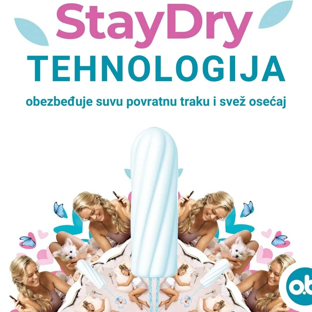 ob® Tamponi Original NORMAL 16 Tampona za Srednje do Jače Menstruacije