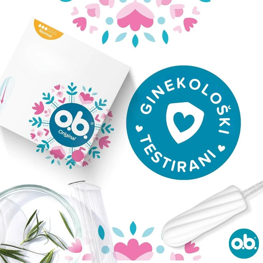 ob® Tamponi Original NORMAL 16 Tampona za Srednje do Jače Menstruacije