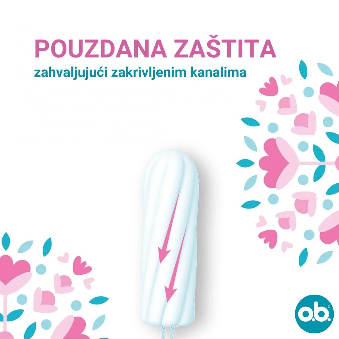 ob® Tamponi Original NORMAL 16 Tampona za Srednje do Jače Menstruacije