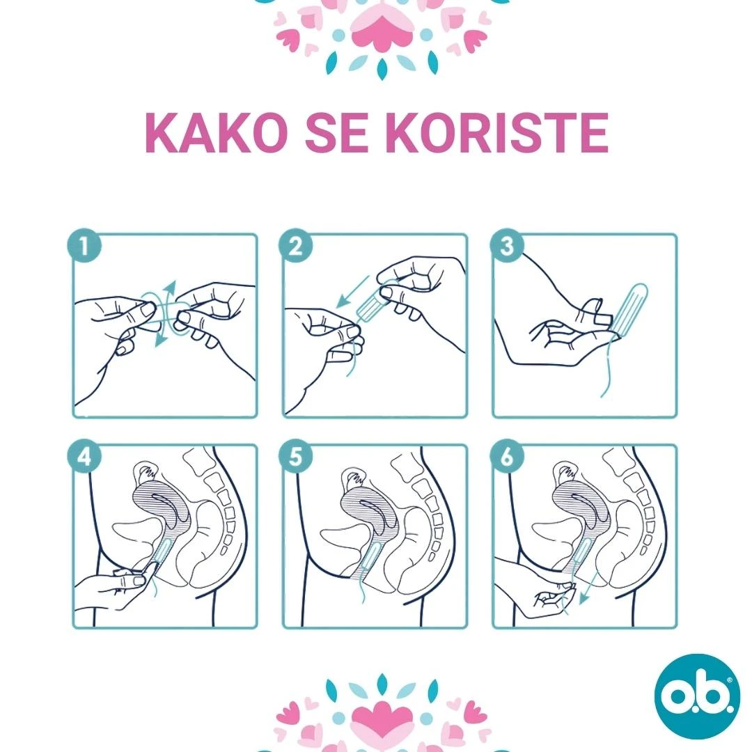 ob® Tamponi Original NORMAL 16 Tampona za Srednje do Jače Menstruacije