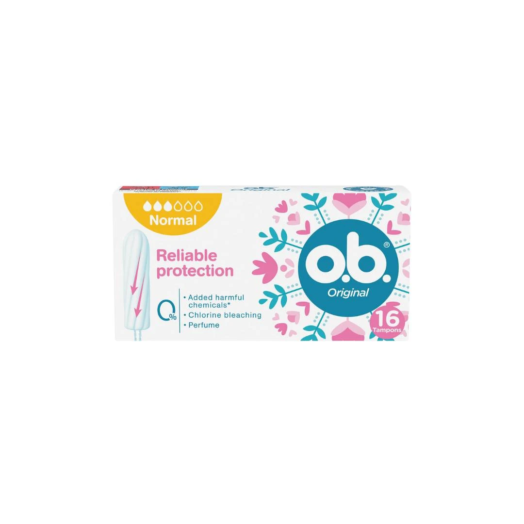 ob® Tamponi Original NORMAL 16 Tampona za Srednje do Jače Menstruacije