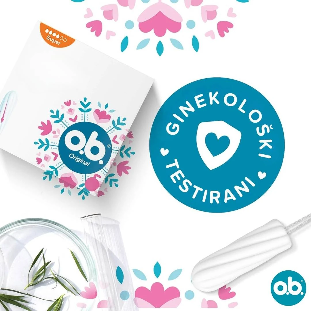 ob® Tamponi Original SUPER 16 Tampona za Obilnije Krvarenje