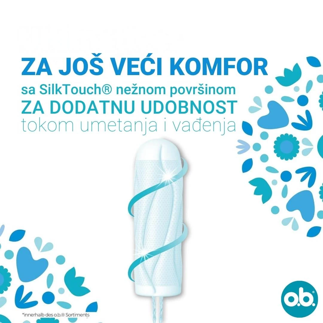 ob® Tamponi ProComfort MINI 16 Tampona za Blaže i Srednje Jake Menstruacije