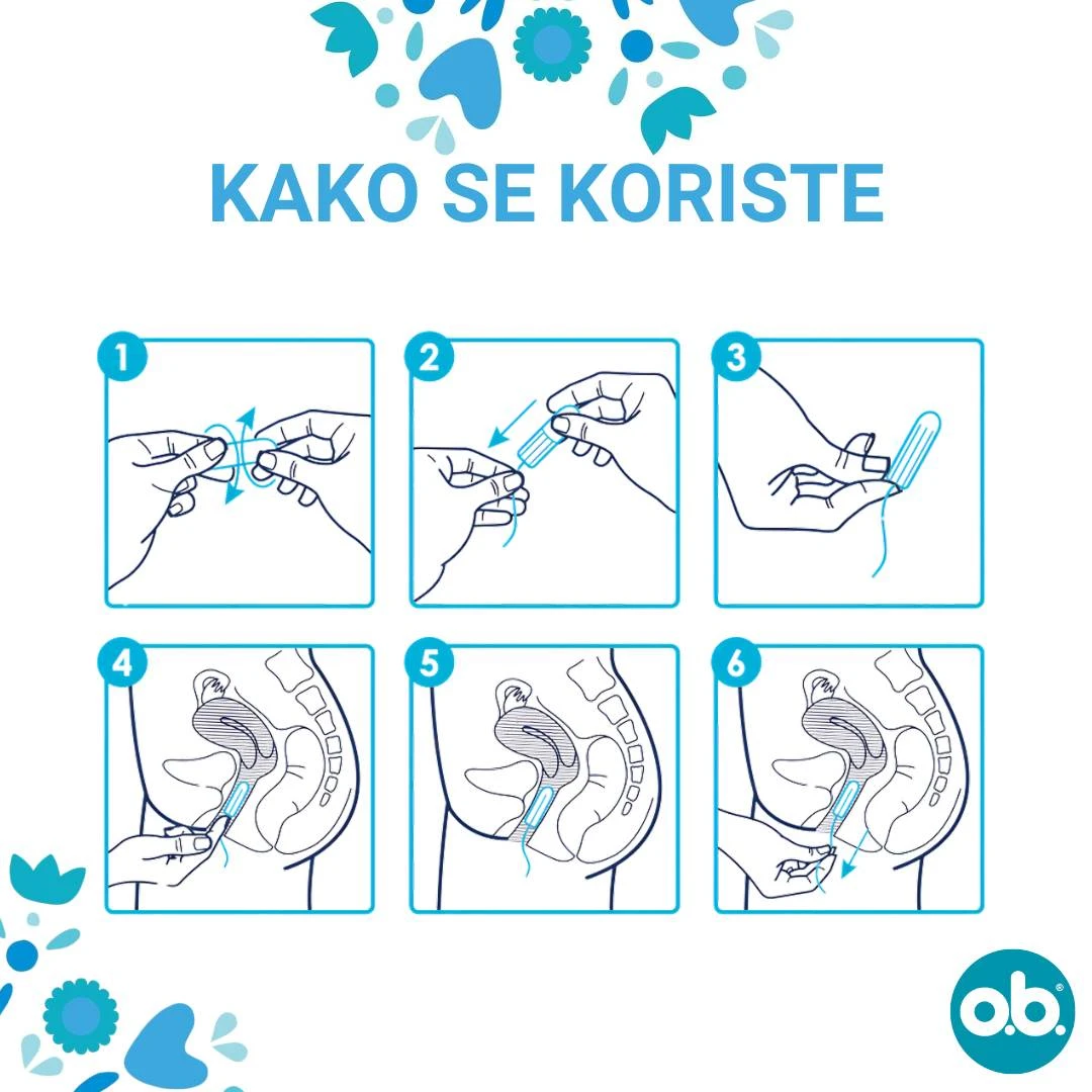 ob® Tamponi ProComfort MINI 16 Tampona za Blaže i Srednje Jake Menstruacije