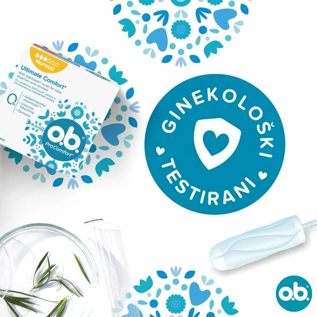 ob® Tamponi ProComfort NORMAL 16 Tampona za Srednjedo Jače Menstruacije