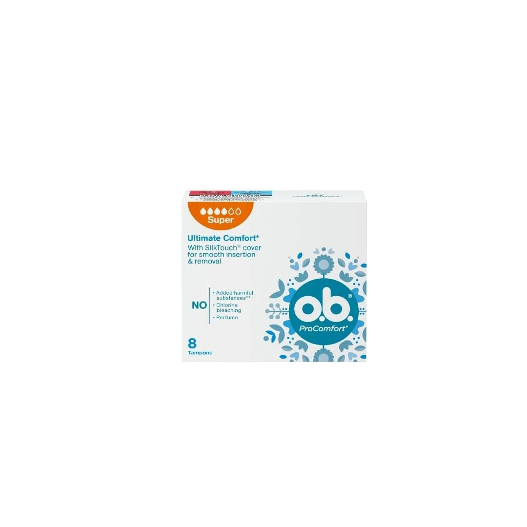 ob® Tamponi ProComfort SUPER 8 Tampona za Obilne Menstruacije