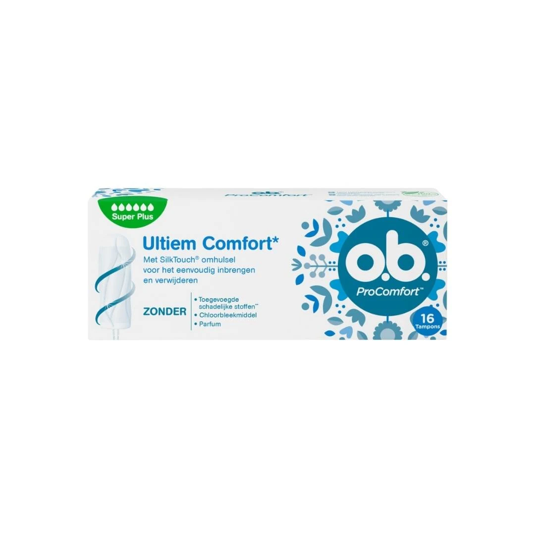 ob® Tamponi ProComfort SUPER PLUS 16 Tampona za Oblinije Menstruacije