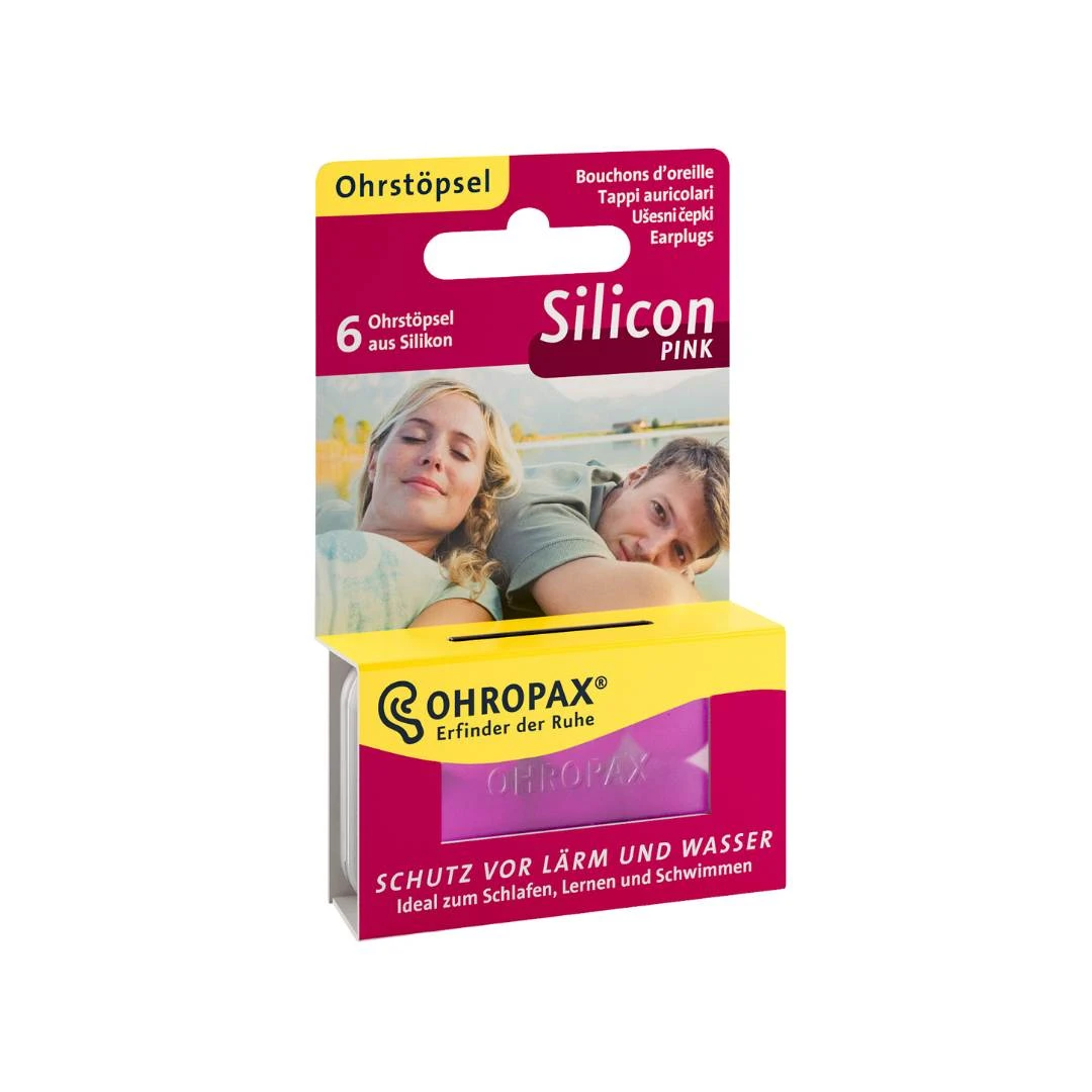 OHROPAX® Silicon Clear 6 Čepića; Silikonski Čepovi za Uši