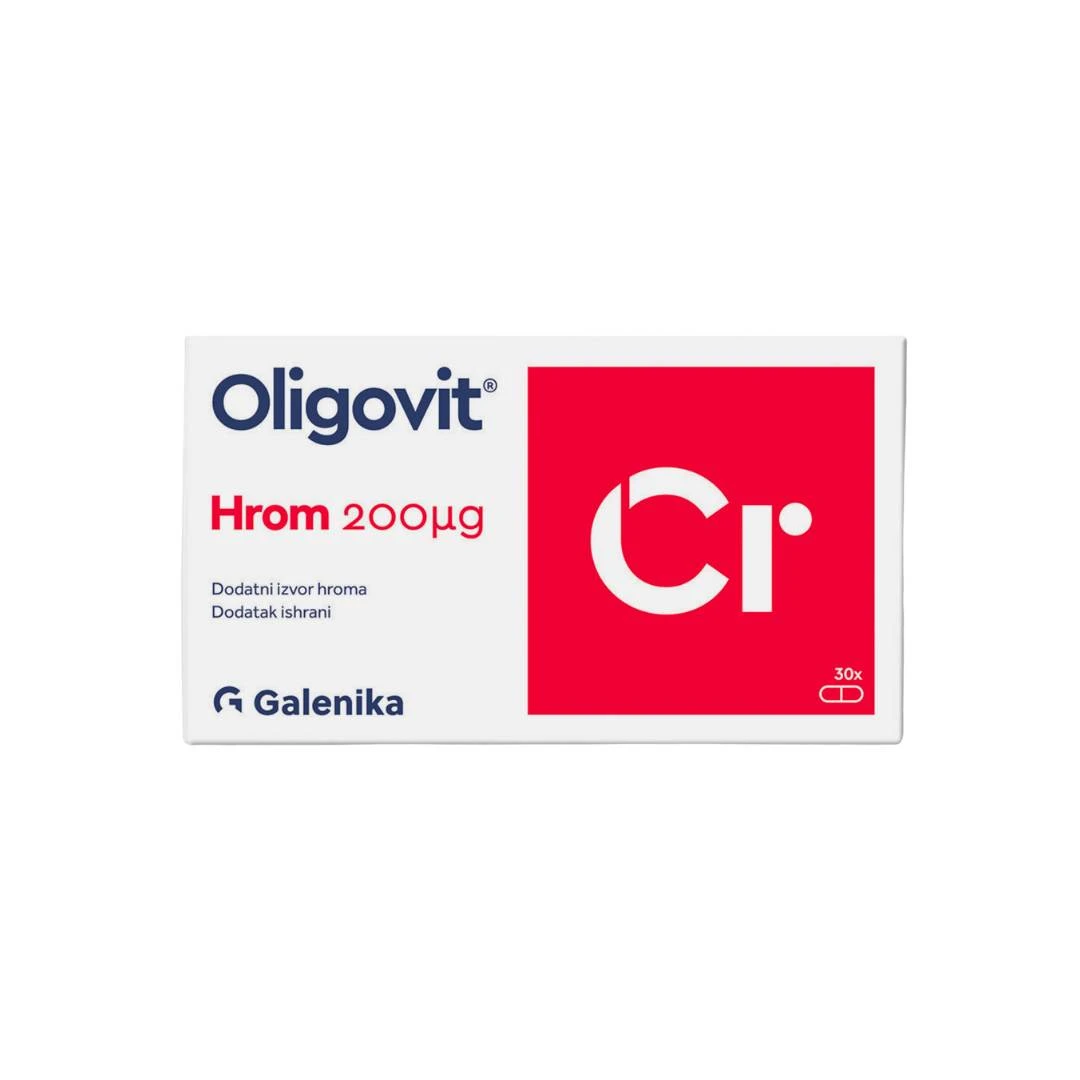 Oligovit® Hrom Cr 200 mcg 30 Kapsula za Snižavanje Šećera u Krvi