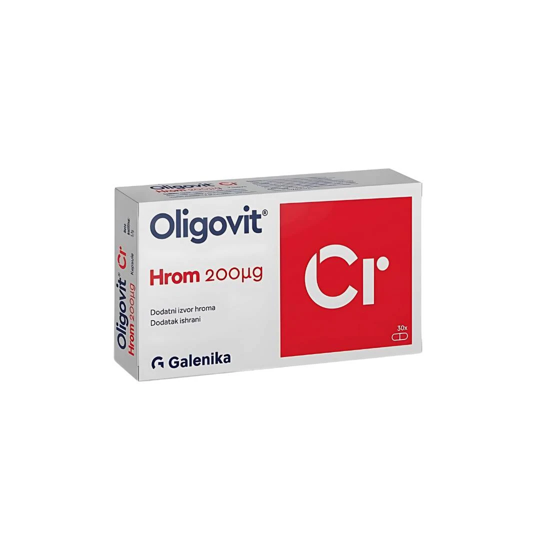 Oligovit® Hrom Cr 200 mcg 30 Kapsula za Snižavanje Šećera u Krvi