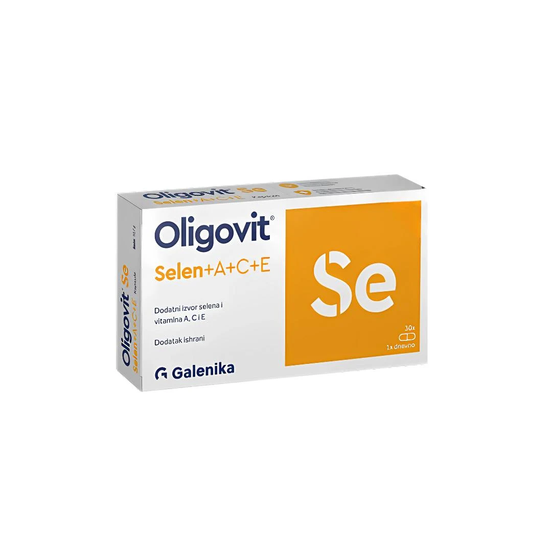 Oligovit® Selen 30 Kapsula sa Selenom, Vitamin A, C, E Antioksidans