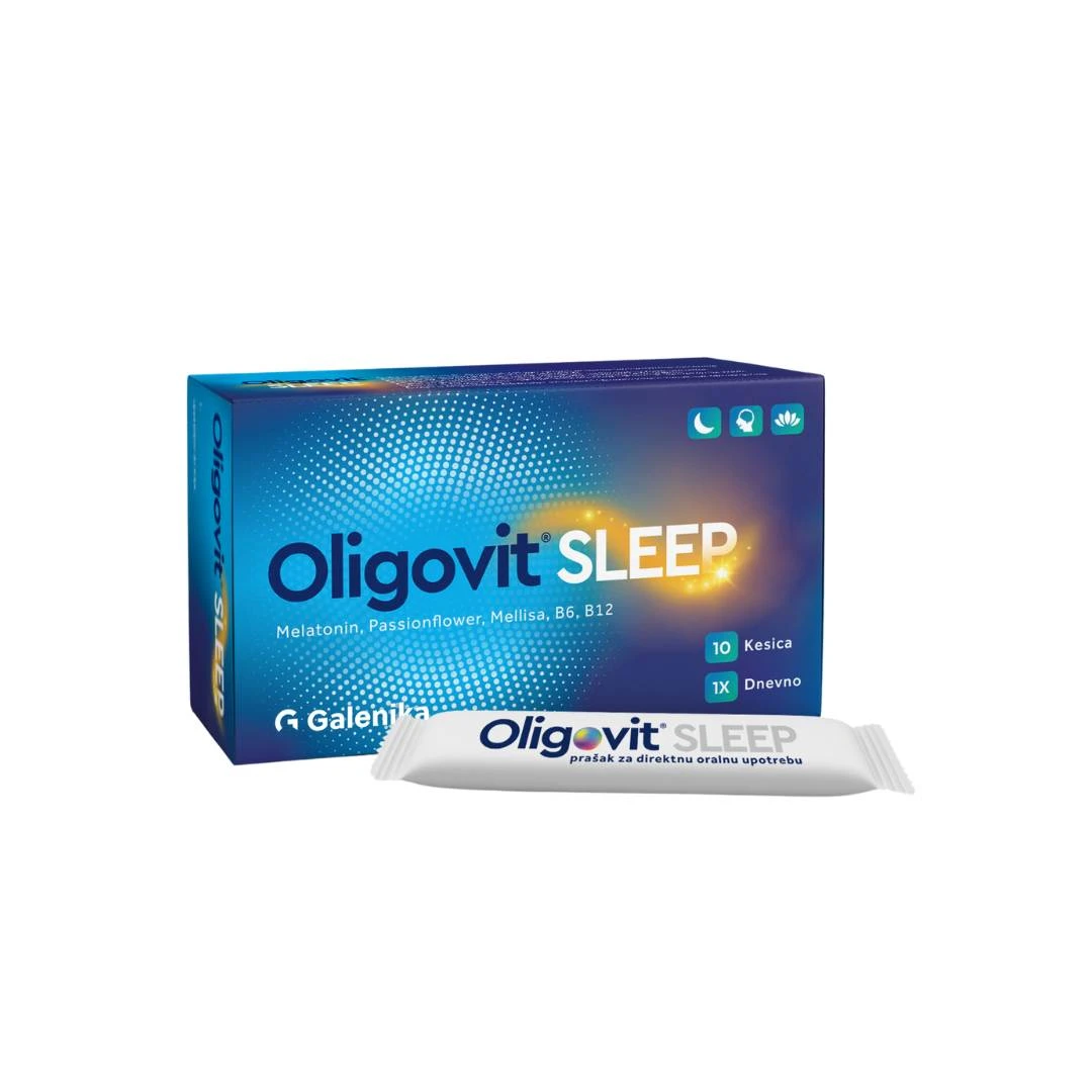 Oligovit® SLEEP 10 Kesica sa Melatoninom, Pasiflorom i Vitaminima