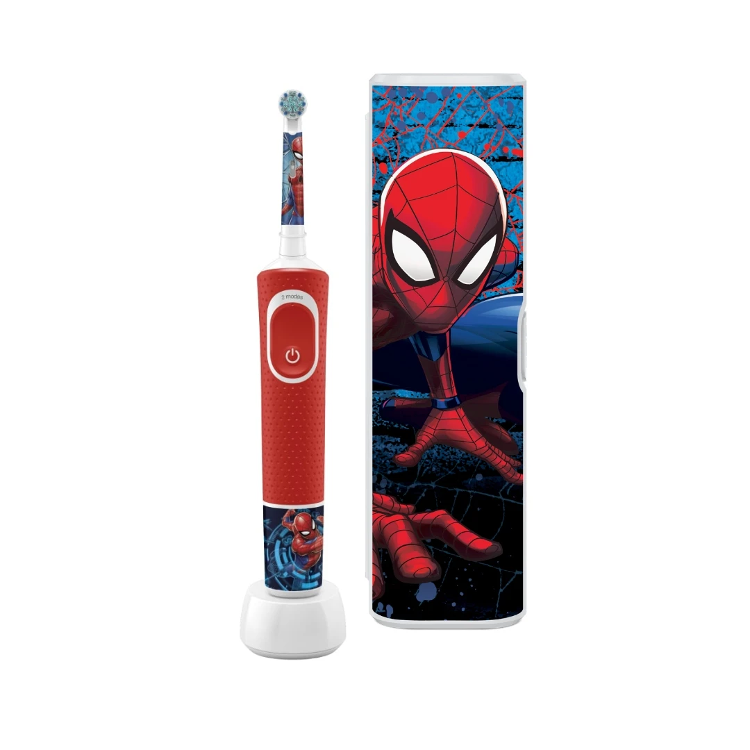 Oral-B® PROMO Električna Četkica za Decu Spiderman Vitality PRO KIDS 3+ sa Futrolom za Putovanje