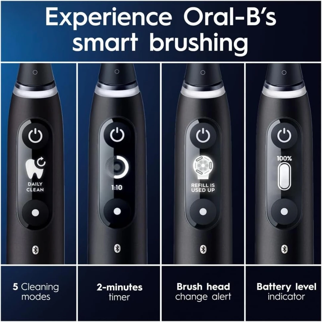 Oral-B® iO 6 Black Lava Električna Četkica za Zube Crna