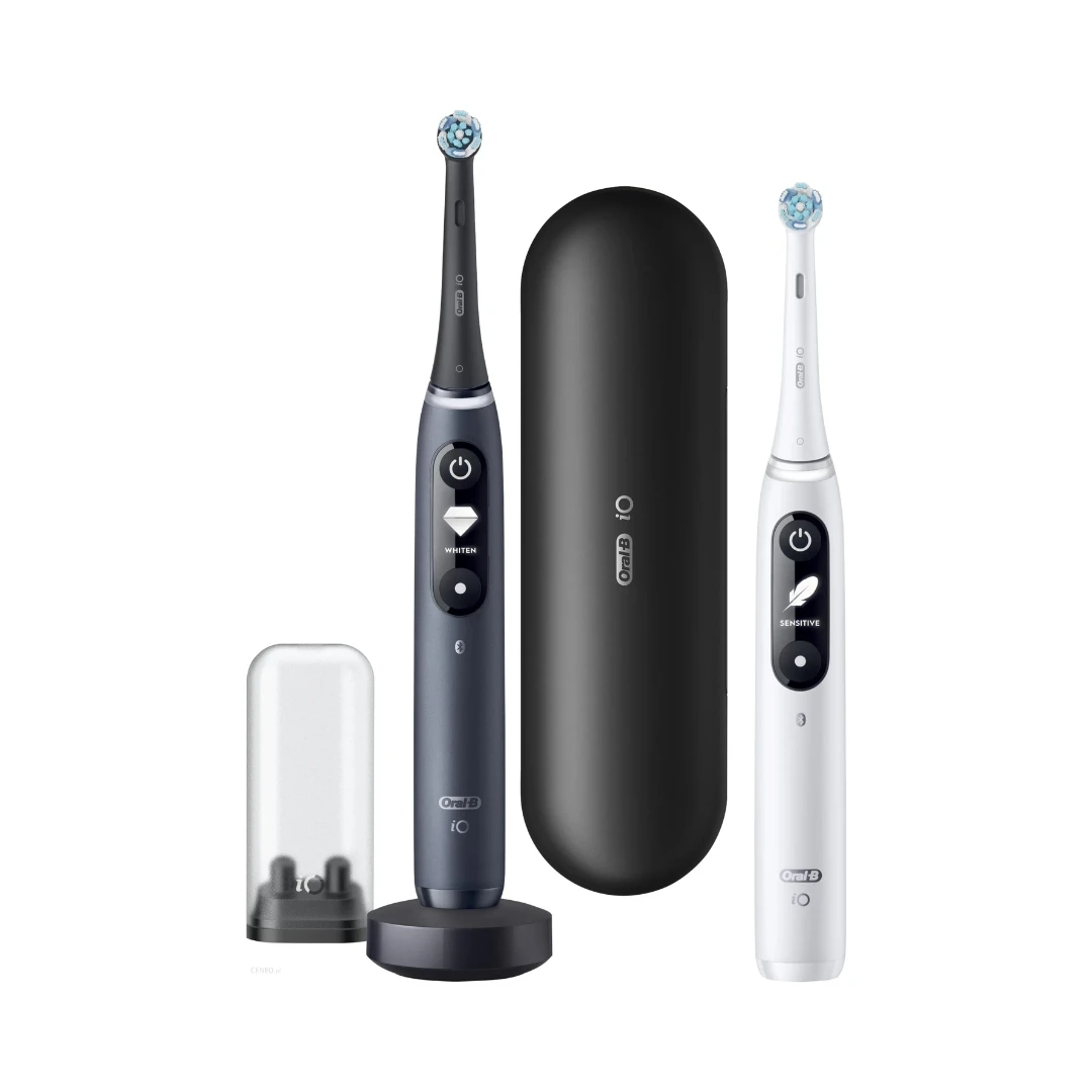 Oral-B® iO 7 Električna Četkica za Zube Duo Pack (Bela + Crna)