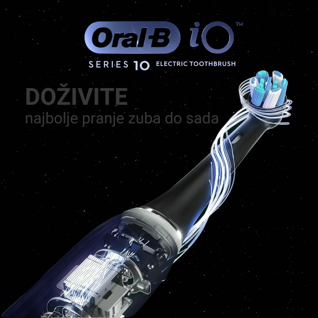 Oral-B® Power iO 10 Električna Četkica za Zube Kosmički Crna