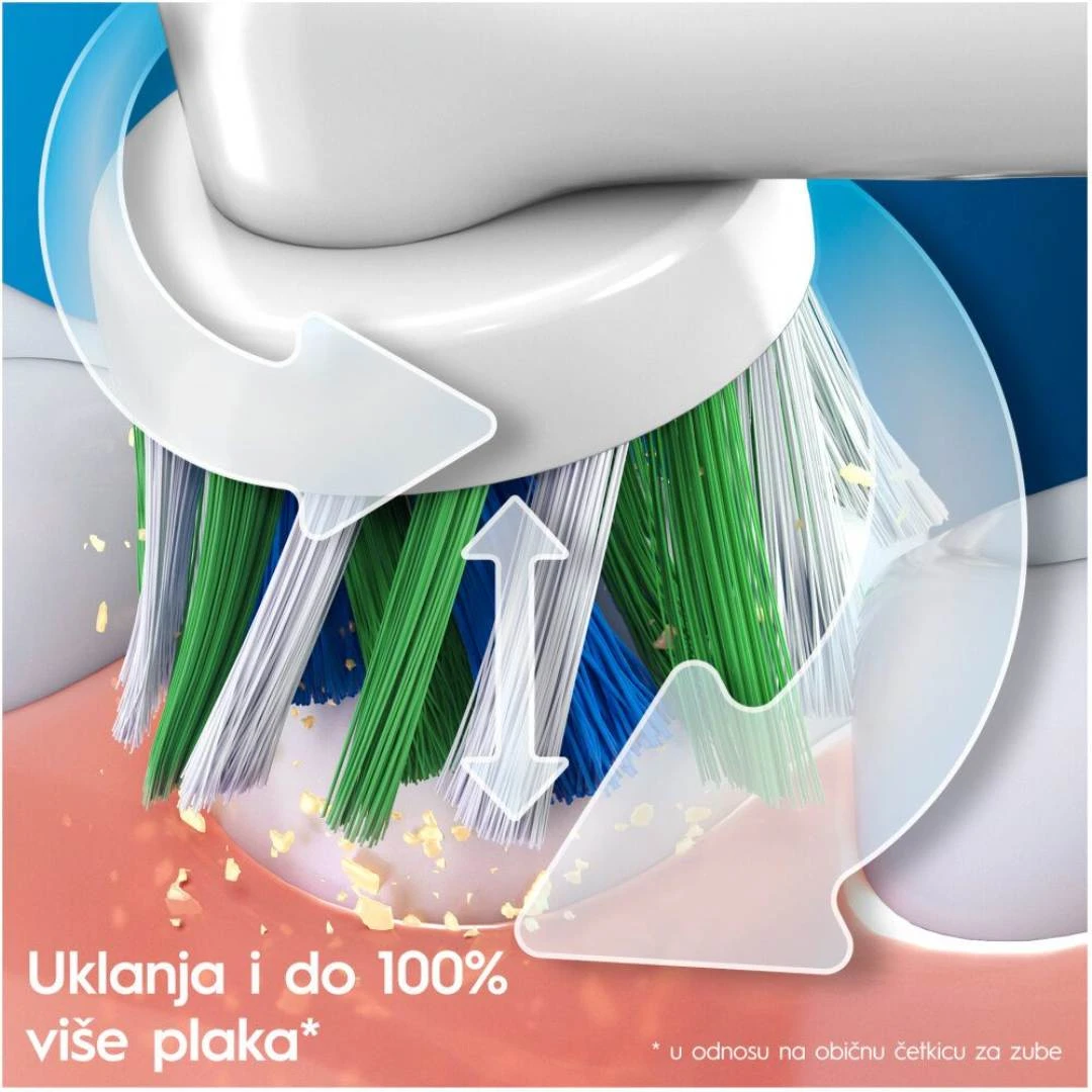 Oral-B® PRO 1 Električna Četkica za Zube Crna Putni Set